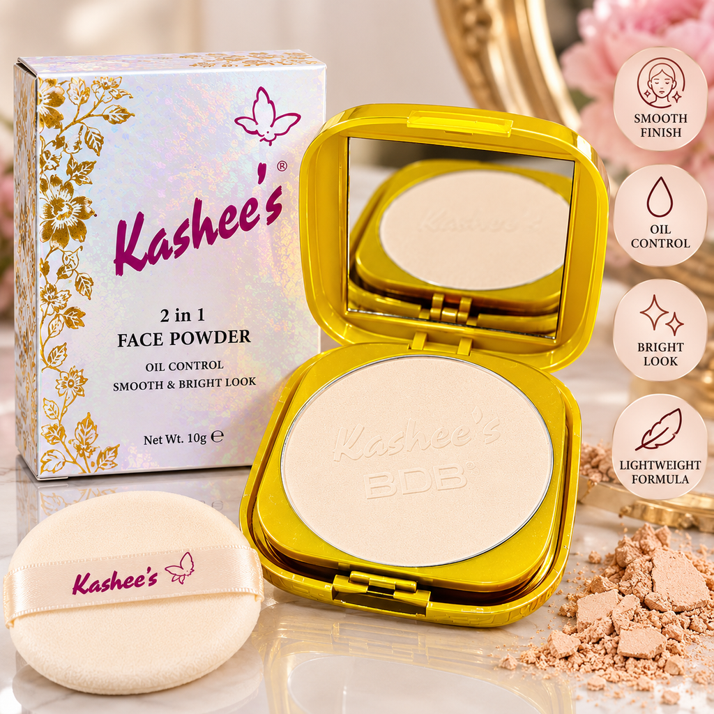 Kashee’s 3-in-1 Foundation, Face Powder & Makeup Fixer